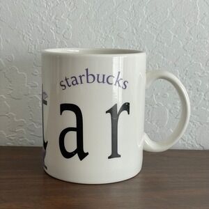 Vintage‎ Starbucks City Mug Qatar White Ceramic Coffee Cup 2002 Collector Series